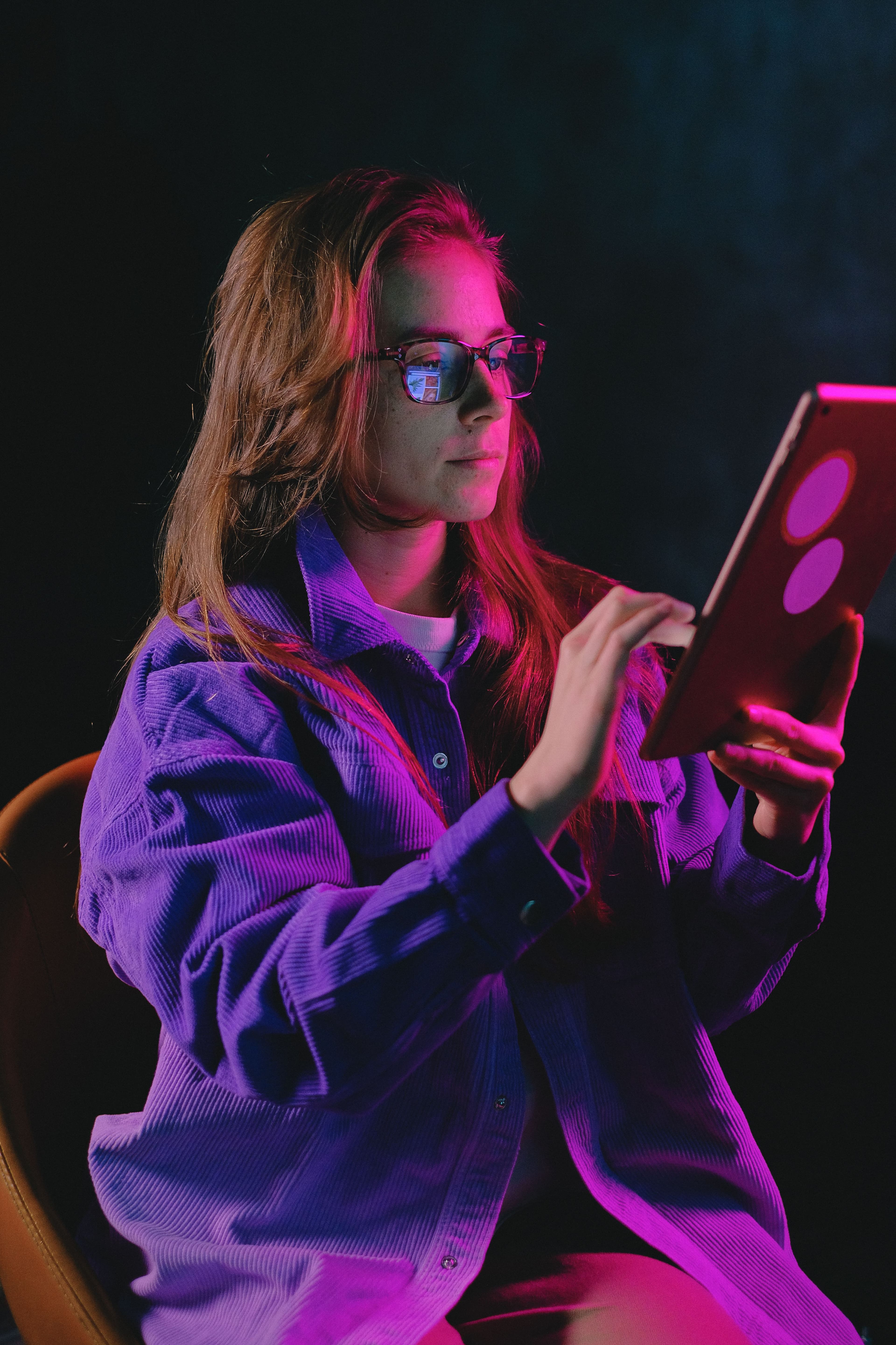 Creative professional working on a tablet